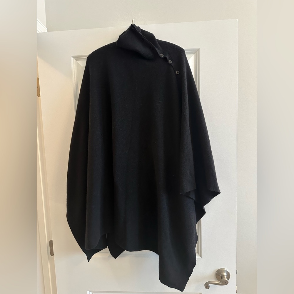J. Jill Turtleneck Poncho Button Turtleneck Size … - image 1